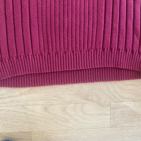 Claiborne Men’s deep red/burgundy crew neck sweater size L - Picture 6 of 9